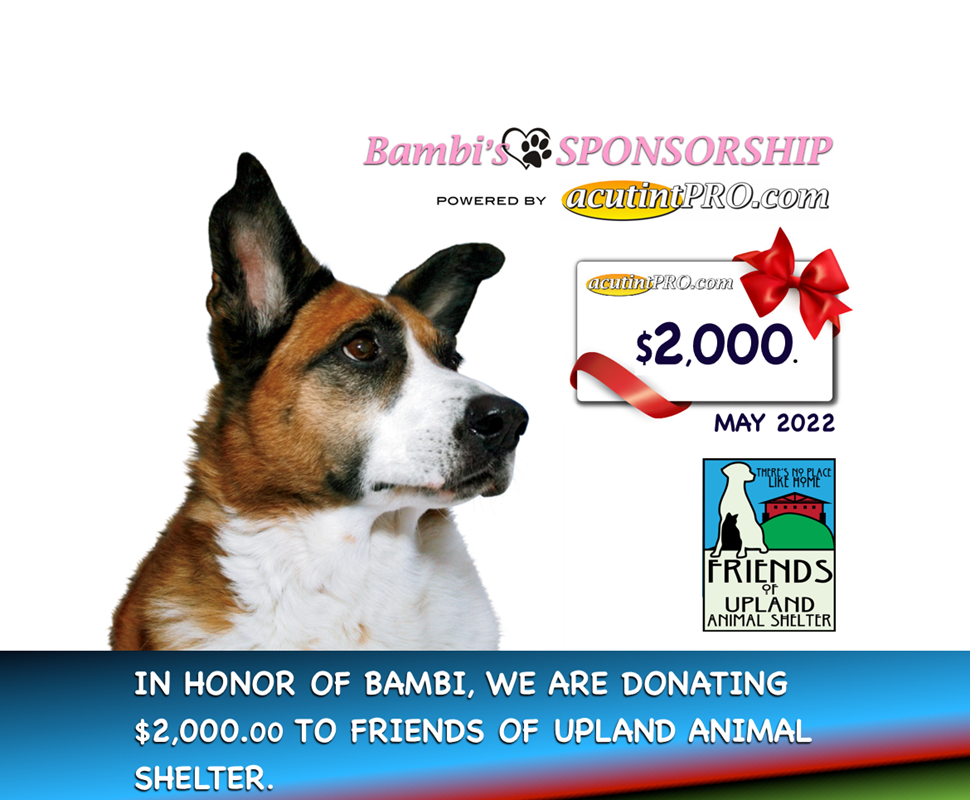 MAY 2022 Upland Shelter Sponsorship